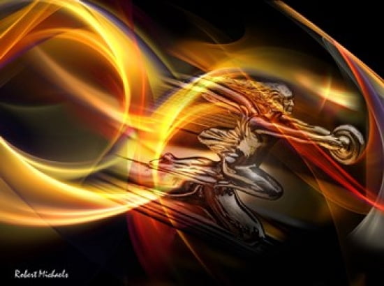 Goddess of Speed in Light Canvas Art - Robert Michaels (17 x 13)