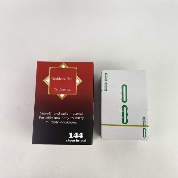 Goddesss Trail Card games,Mahjong Playing Cards Chinese Mahjong 2026 American Games Large Print Handheld Poker Mahjong Cards