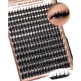 thumbnail image 1 of Goddvenus DIY Manga Lash Clusters, D Curve 10-18mm Spiky Cluster Eyelash Extensions 204pcs Individual Eyelashes, 1 of 8