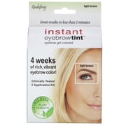 Godefroy Instant Eyebrow Tint, Light Brown, 3 Application Kit