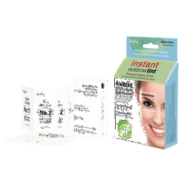 Godefroy Instant Eyebrow Tint,Dark Brown, 3 Application Kit