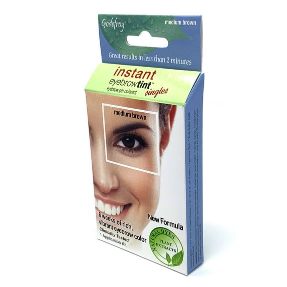 Godefroy Instant Eyebrow Tint Medium Brown Single Application