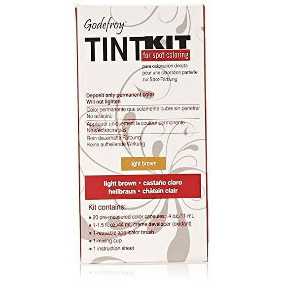 Godefroy Professional Tint Kit, Light Brown, 20 Count