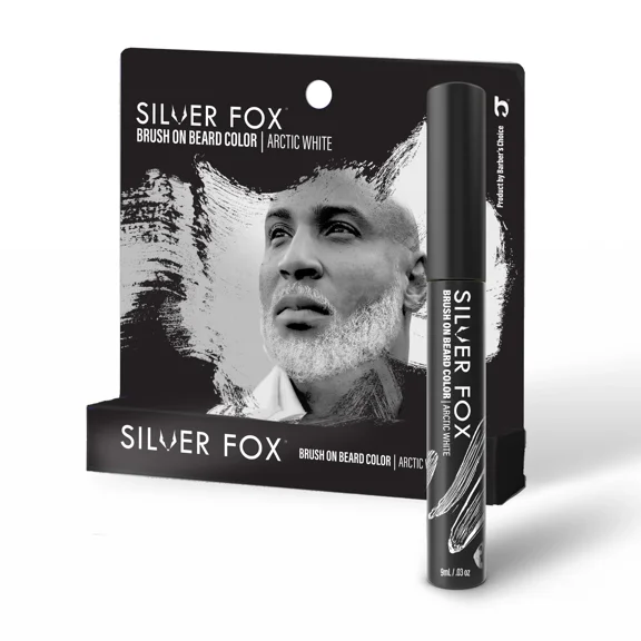 Godefroy Silver Fox Brush on Beard Color - Arctic White