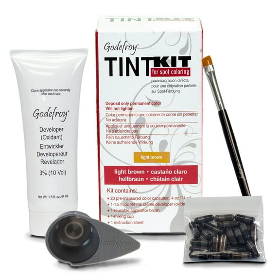 Godefroy Tint Kit, Light Brown - 20 application kit