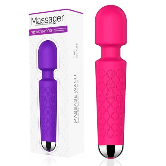 Godewogo Massager Massage Adult Personal Wand Massager,Wand Massager for Women/Men Personal Massage Wand , for Back MassagerKA012,pink