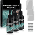 thumbnail image 1 of Godewogo Windshield Crack Repair Kit, 2026 New Upgraded Version Quick Glass Crack Repair Fluid, High Quality Crack Repair Fluid Tool, 3 sets, 1 of 12