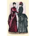 thumbnail image 1 of Godey's Lady's Book Winter 1884 Fashion Plate Poster Print by Godey, 1 of 4