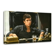 Godfather Al Pacino Scarface Wall Art Poster Gifts Bedroom Prints Home Decor Hanging Picture Canvas Painting Posters 16x24inch(40x60cm)