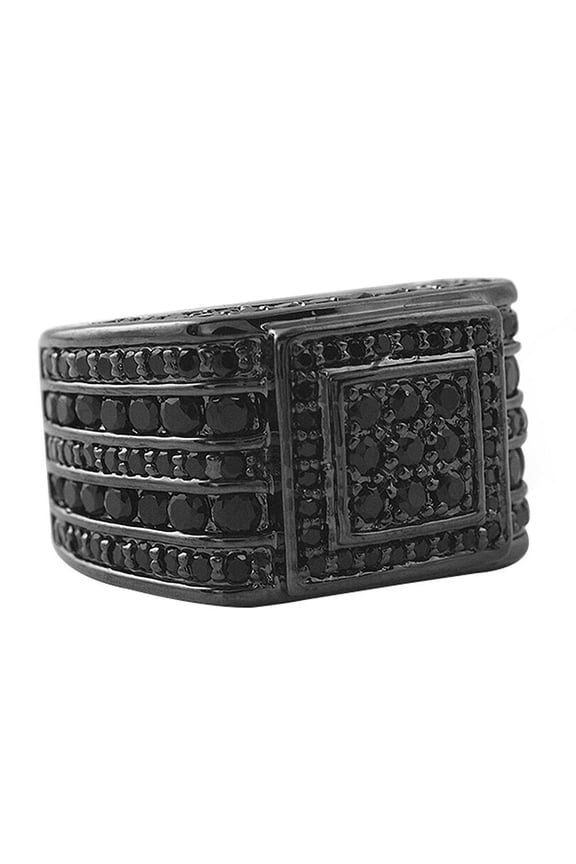 Godfather Black CZ Micro Pave Custom Ring (8)