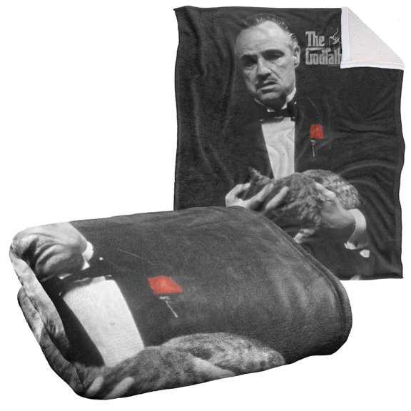 Godfather Blanket, 50"x60", Poster Silky Touch Sherpa Back Super Soft Throw Blanket