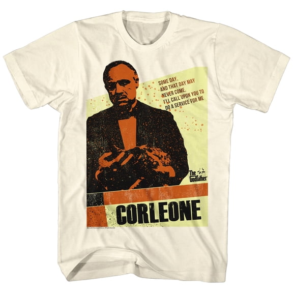 Godfather Corleone Natural Adult T-Shirt
