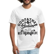 Godfather Dad Father Check Godson Friends Fitted Cotton / Poly T-Shirt