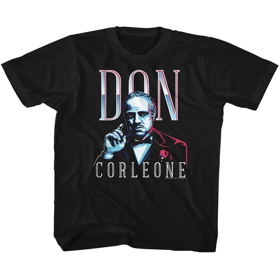 Godfather Don Corleone Black Youth T-Shirt