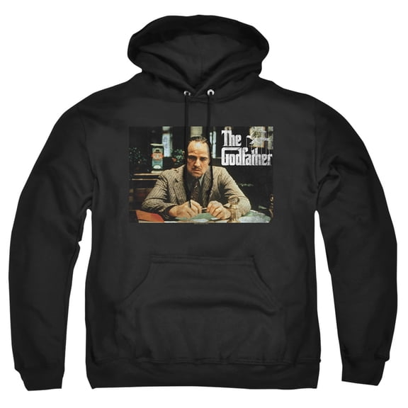 Godfather Don Pic Adult Pull-Over Hoodie, Black, Medium