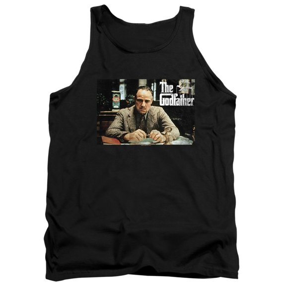 Godfather Don Pic Unisex Adult Tank Top, Black, 2X-Large