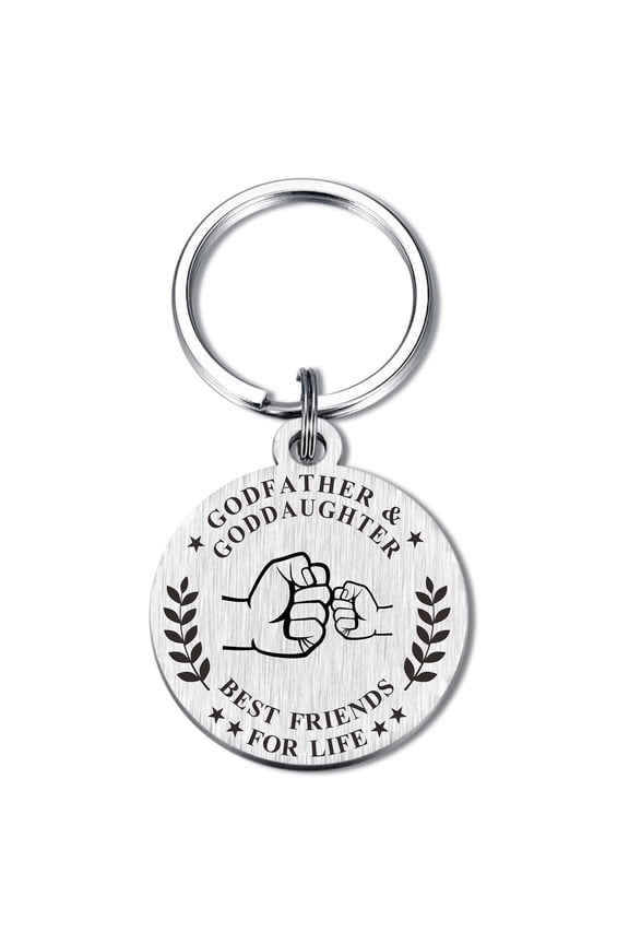 Godfather Father's Day Gifts - Key Chain Keyring From Godchild