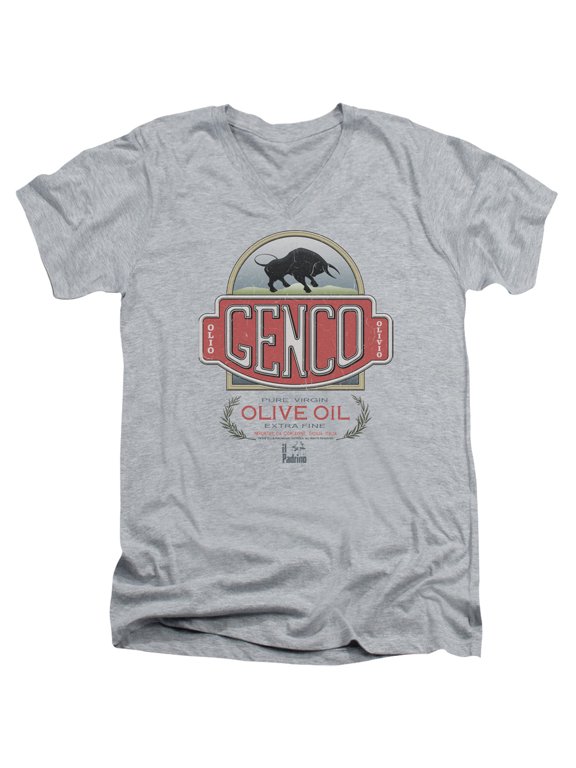 Godfather - Genco Olive Oil - Slim Fit V Neck Shirt - Small