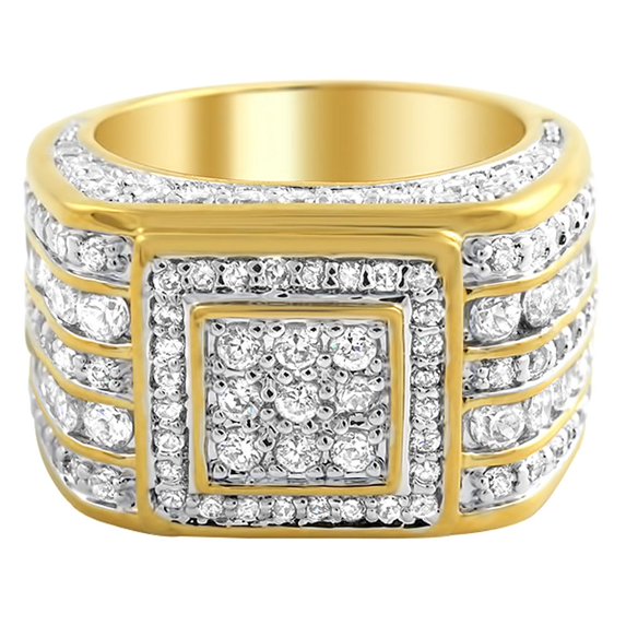 Godfather Gold Custom CZ Bling Bling Ring (9)