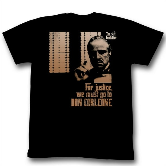 Godfather Justice Black Adult T-Shirt