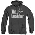 thumbnail image 1 of Godfather Logo Adult Heather Hoodie Sweatshirt Black, 1 of 1