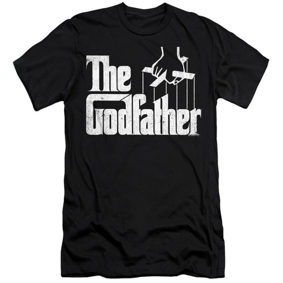 Godfather Logo Unisex Adult Canvas Brand T Shirt, Black, Medium