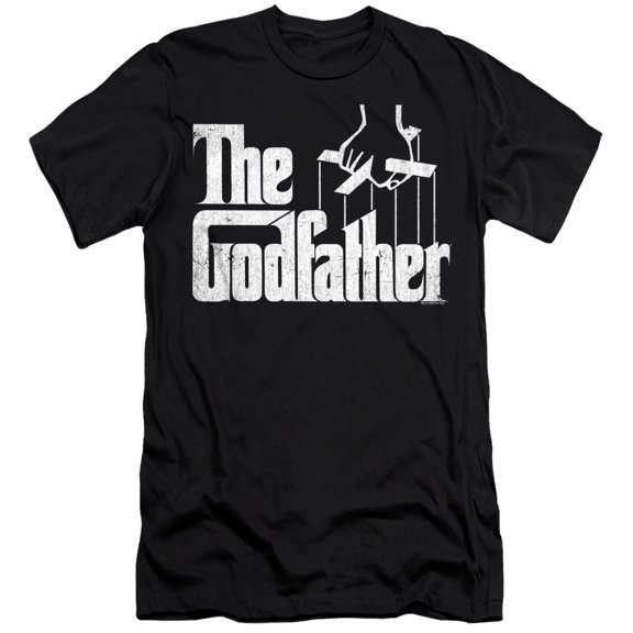 Godfather Logo Unisex Adult Canvas Brand T Shirt, Black, X-Large