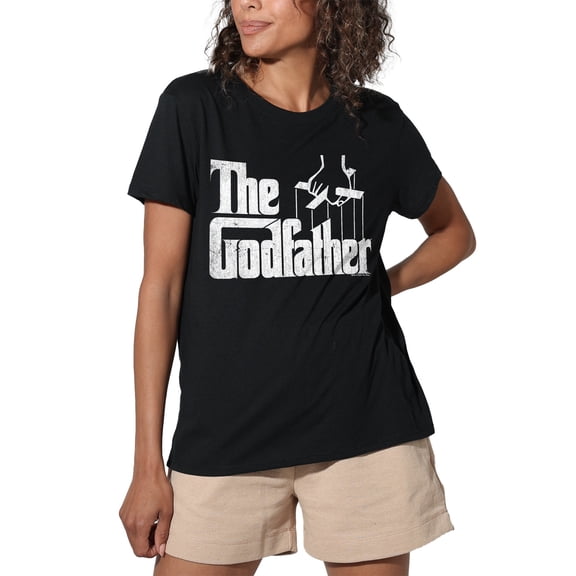 Godfather Logo Women's Loose T-Shirt, Black, Medium