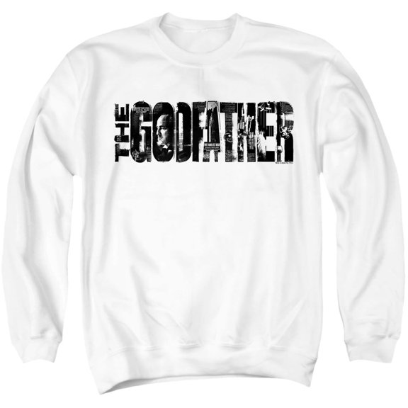 Godfather Newspaper Godfather Logo Unisex Adult Crewneck Sweatshirt, White, X-Large