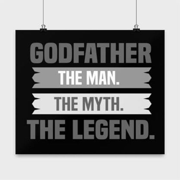 Godfather Movie Poster Art - Film Buff Decor - 13x13 Poster Print - Classic Cinema