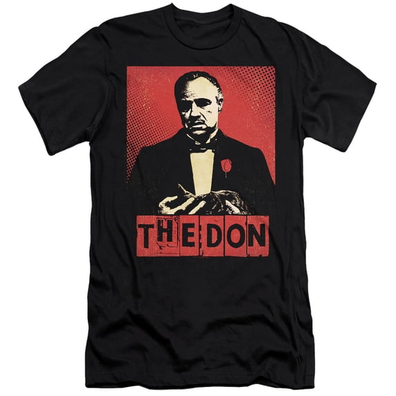 Godfather The Don Pop Art Unisex Adult Canvas Brand T Shirt, Black, Medium