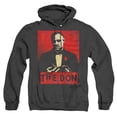 thumbnail image 1 of Godfather The Don Pop Art Unisex Adult Pull-Over Heather Hoodie, Black Heather, Medium, 1 of 4