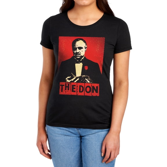Godfather The Don Pop Art Women's T Shirt, Black, Large