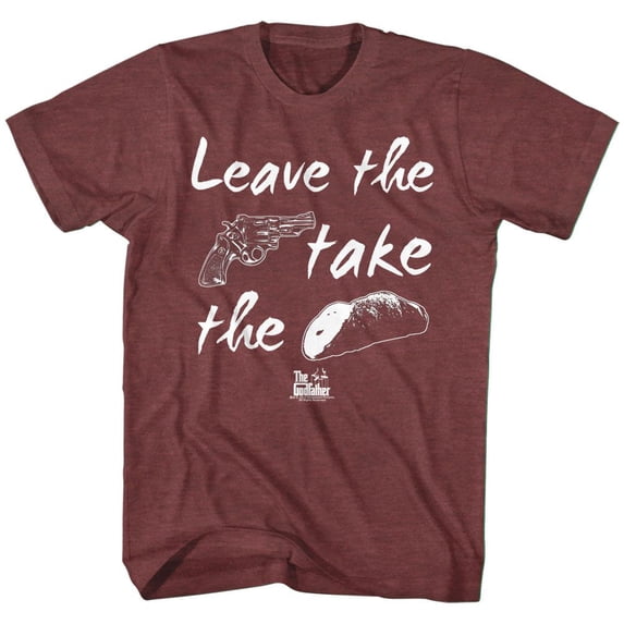 The Godfather If You Leave Vintage Maroon Heather Adult T-Shirt 5Xl