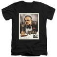 thumbnail image 1 of Godfather Vintage Poster Unisex Adult V-Neck T Shirt (Small) Black, 1 of 4