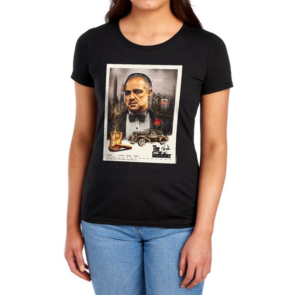 Godfather Vintage Poster Women's T Shirt, Black, Small