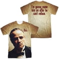 thumbnail image 1 of Godfather Vito Corleone Unisex Adult Sublimated Costume T Shirt (Front/Back), X-Large Multicolor, 1 of 2
