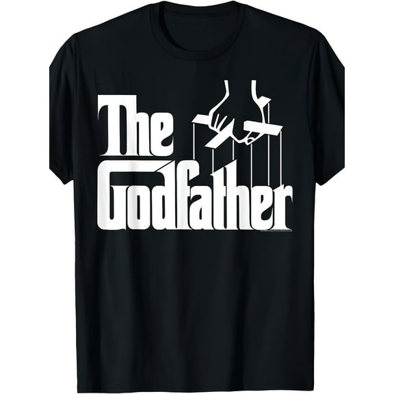 [Godfather White Logo Tee] The Godfather Original White Title Logo T-Shirt