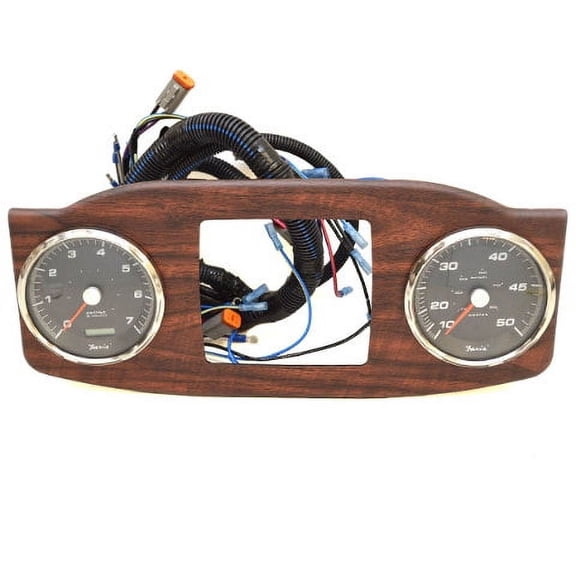 Godfrey Boat Gauge Panel 292137 | Sanpan Cherry Woodgrain