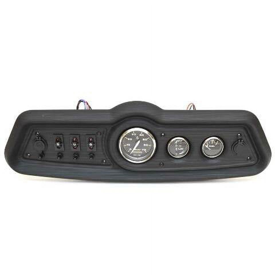 Godfrey Pontoon Boat Gauge Panel 466592 Mercury Woodgrain Black