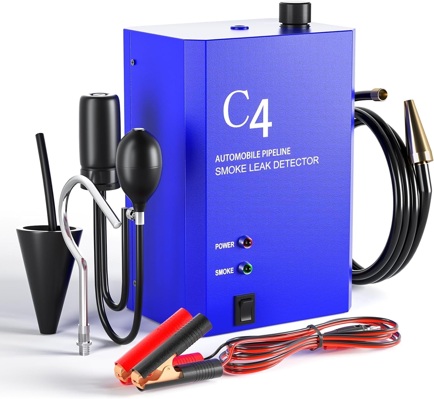 Godiag C4 Automotive Smoke Machine Leak Detector, for All 12V DC Vehicles in Vacuum with Built-in Air Pump