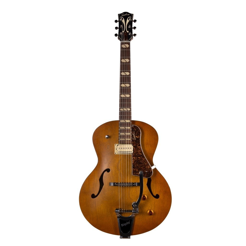Godin 5th Avenue Jumbo PRail Harvest Gold