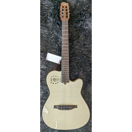 Godin Multiac Mundial Ozark Cream RH Nylon Acoustic Electric Guitar with Gigbag