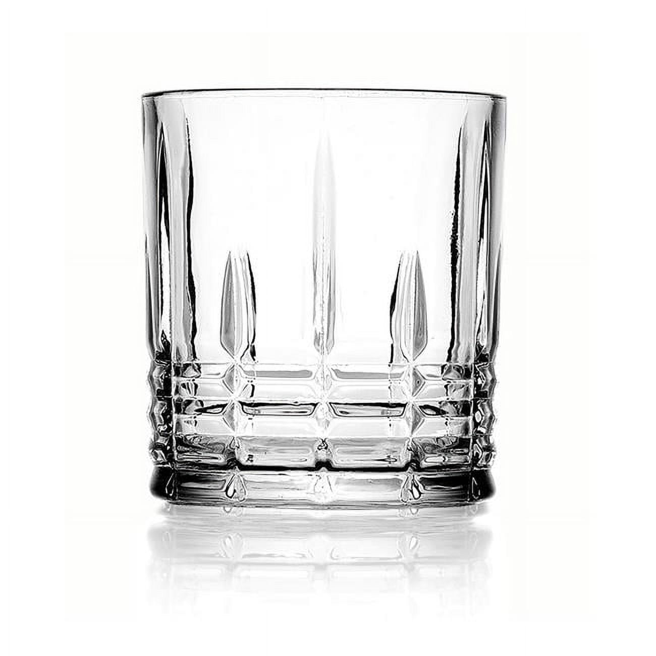 Godinger Clear Crystal Double Old Fashioned Glass Set of Four