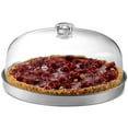 thumbnail image 1 of Godinger Cake Stand, Cake Plate Server with Dome, Galvanized Metal Serving Tray and Shaterproof Acrylic Lid, 1 of 5