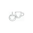 thumbnail image 1 of Godinger 27627 11 oz Cappucino 2X Double Wall Mug - Set of 2, 1 of 1