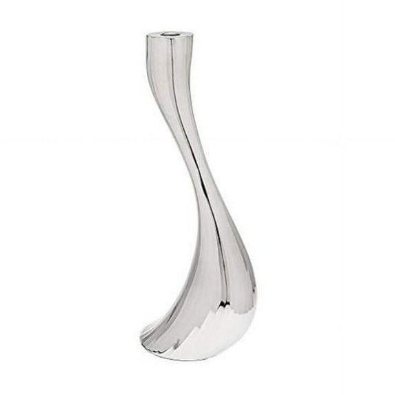 Godinger 96580 16 in. Swan Candle Holder, Nickel
