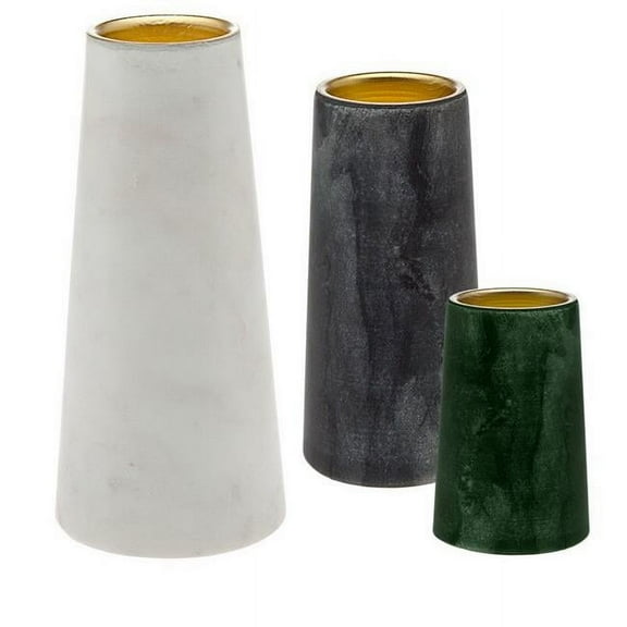 Godinger 19538 Marble Votive Holders - Set of 3