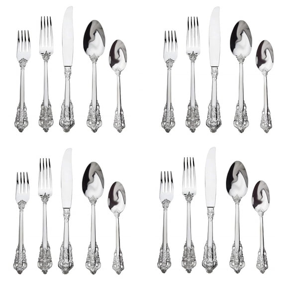 Godinger 20th. Century Baroque 18/10 Stainless Steel 20pc. Flatware Set