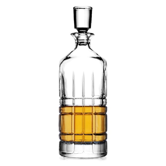 Godinger Whiskey Decanter, Liquor Decanter for Scotch, Bourbon, Vodka, Wine - 28oz